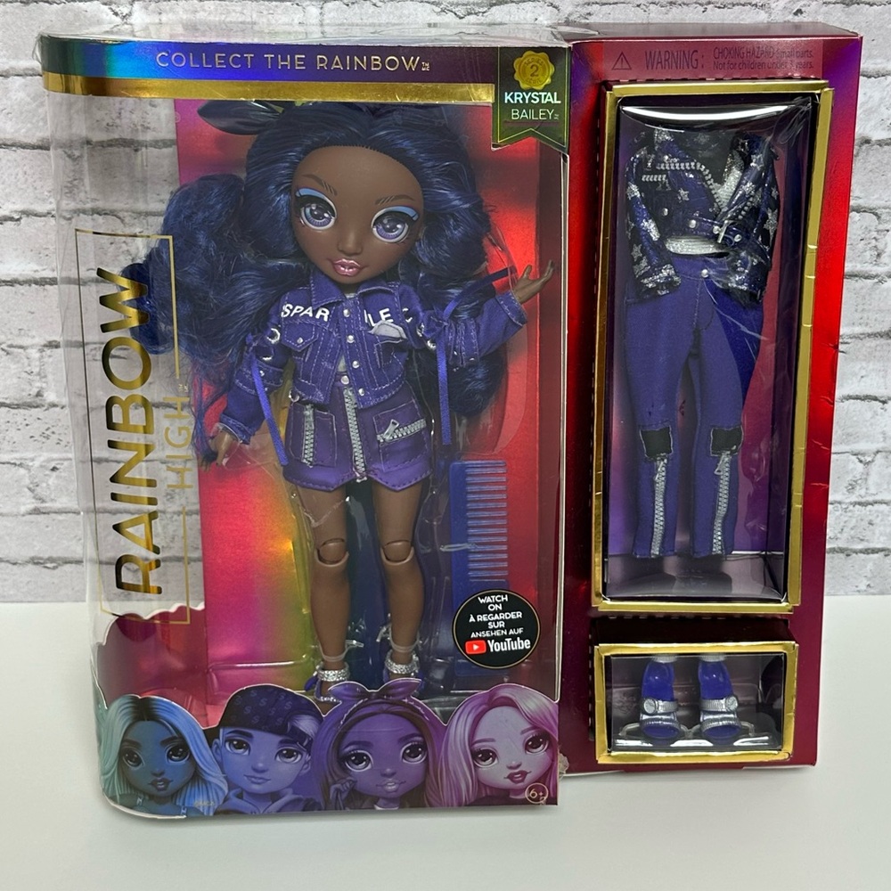 Rainbow High Krystal Bailey Doll Series 2 Brand New Unopened Damaged Box NRFB